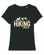 Hiking mom - culori închise Tricou mânecă scurtă guler larg fitted Damă Expresser