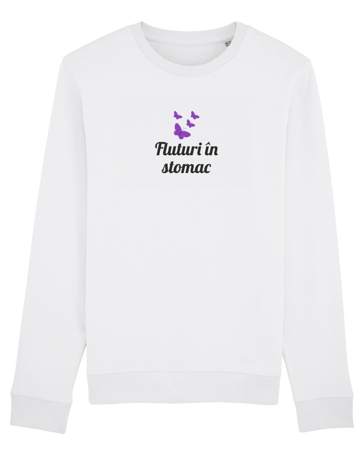 Bluză mânecă lungă Unisex Rise White