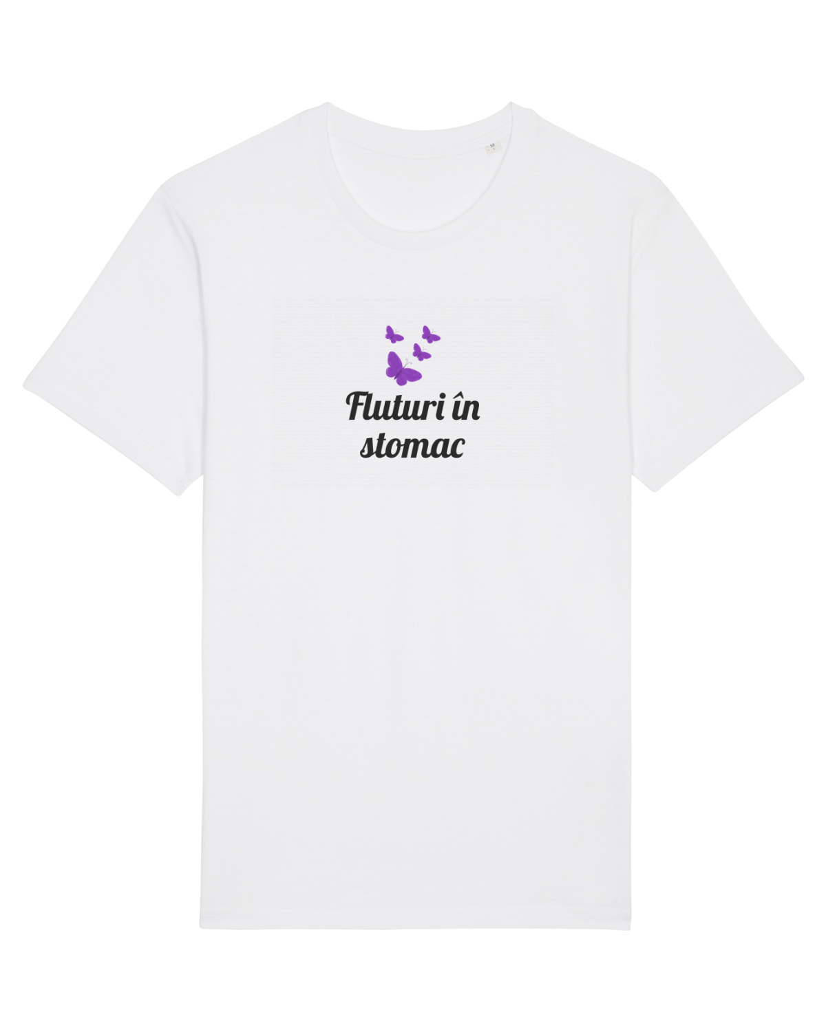 Tricou mânecă scurtă Unisex Rocker White