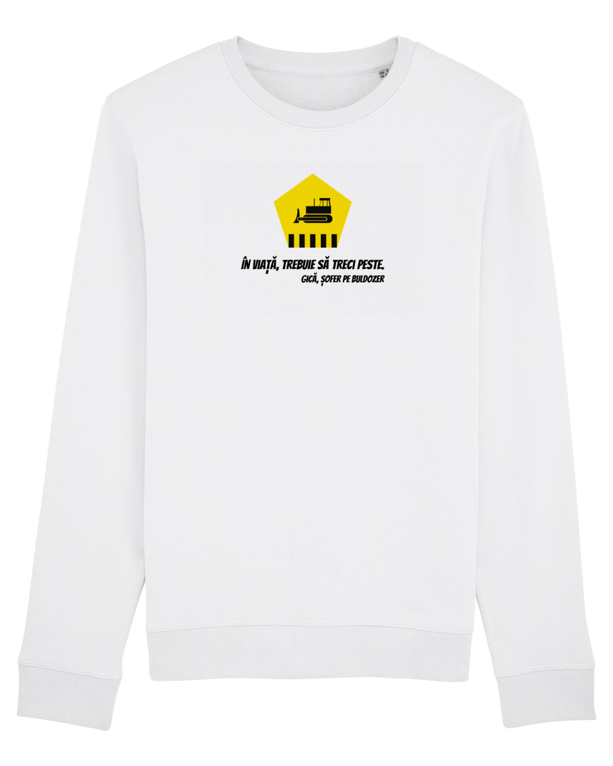 Bluză mânecă lungă Unisex Rise White