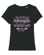 Învățătoare Tricou mânecă scurtă guler larg fitted Damă Expresser