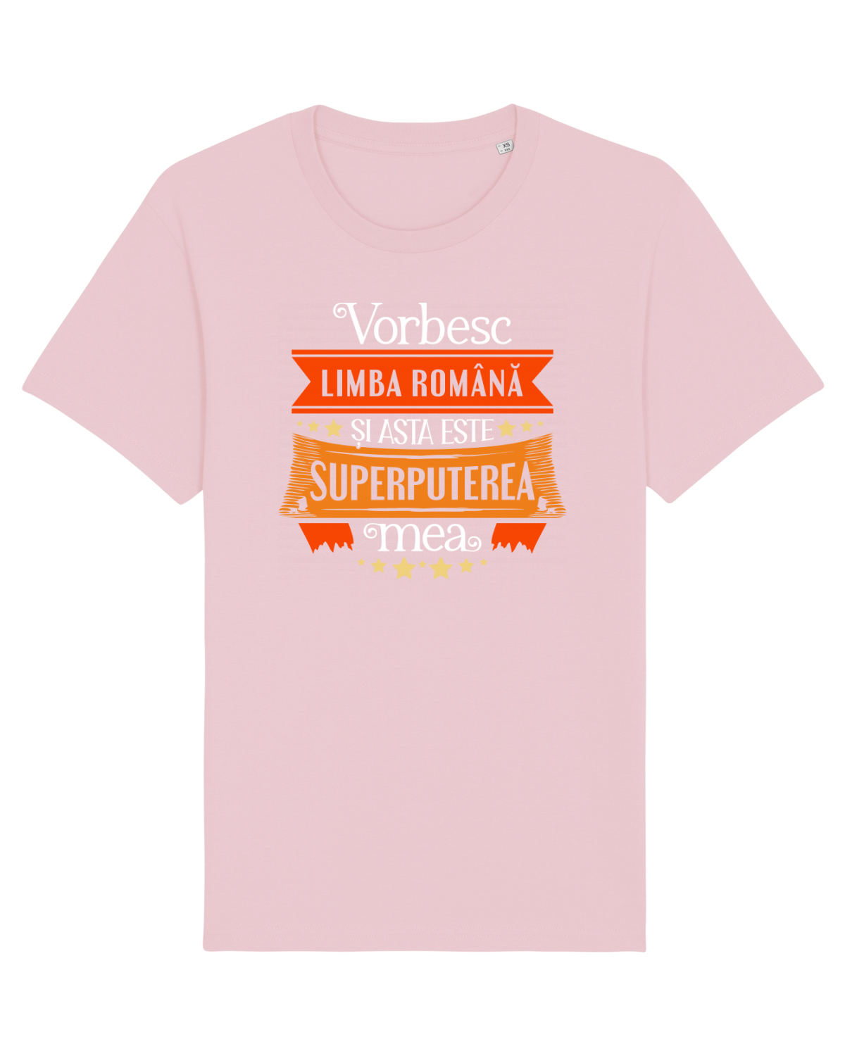 Tricou mânecă scurtă Unisex Rocker Cotton Pink