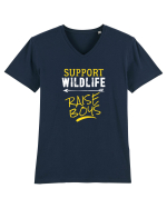 Wildlife and Raising boys Tricou mânecă scurtă guler V Bărbat Presenter