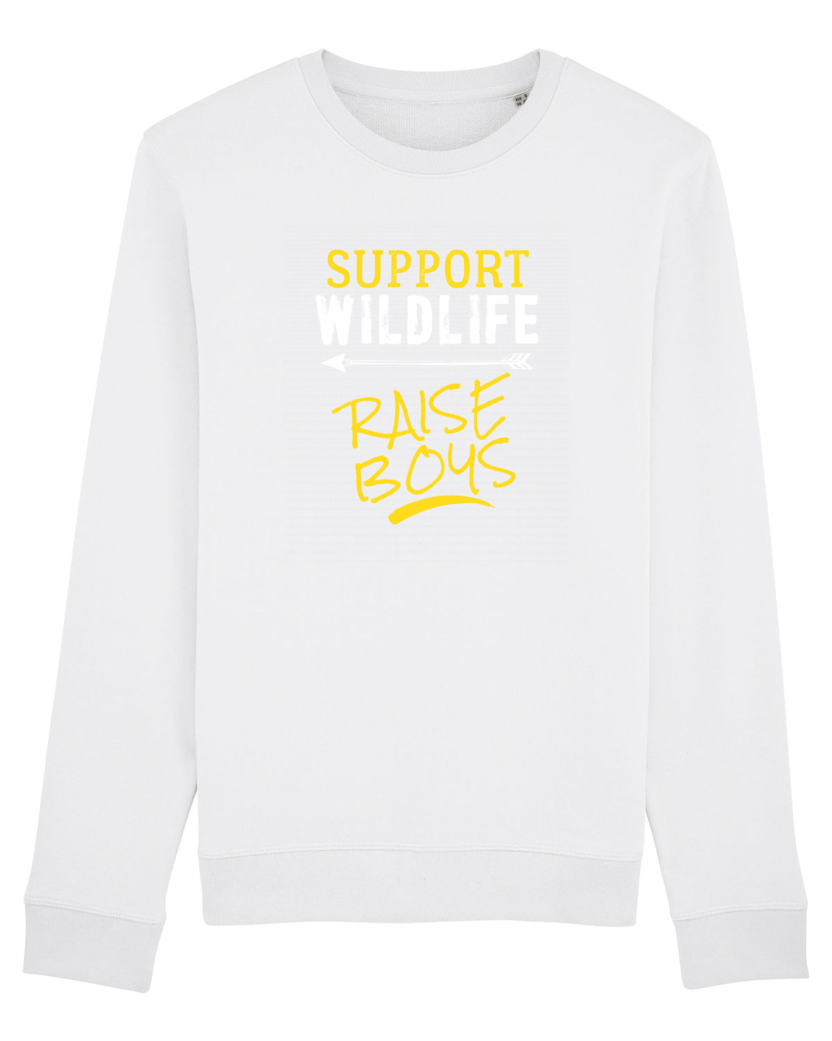 Bluză mânecă lungă Unisex Rise White