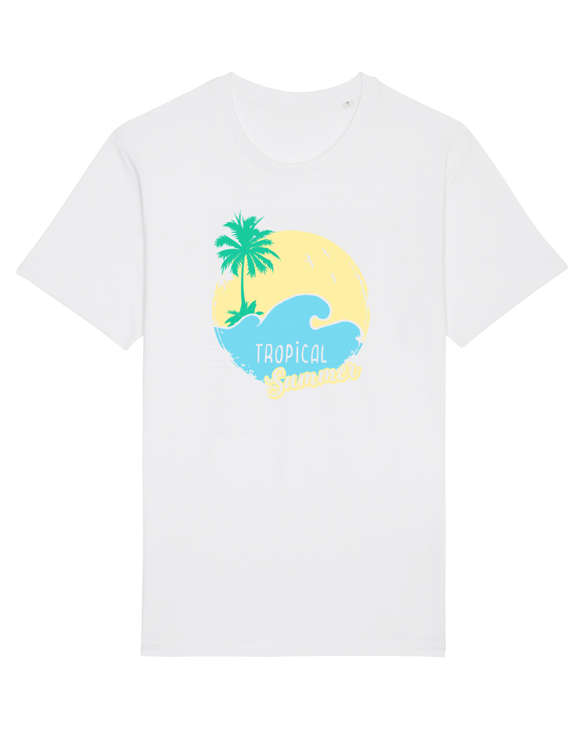 Tricou mânecă scurtă Unisex Rocker White