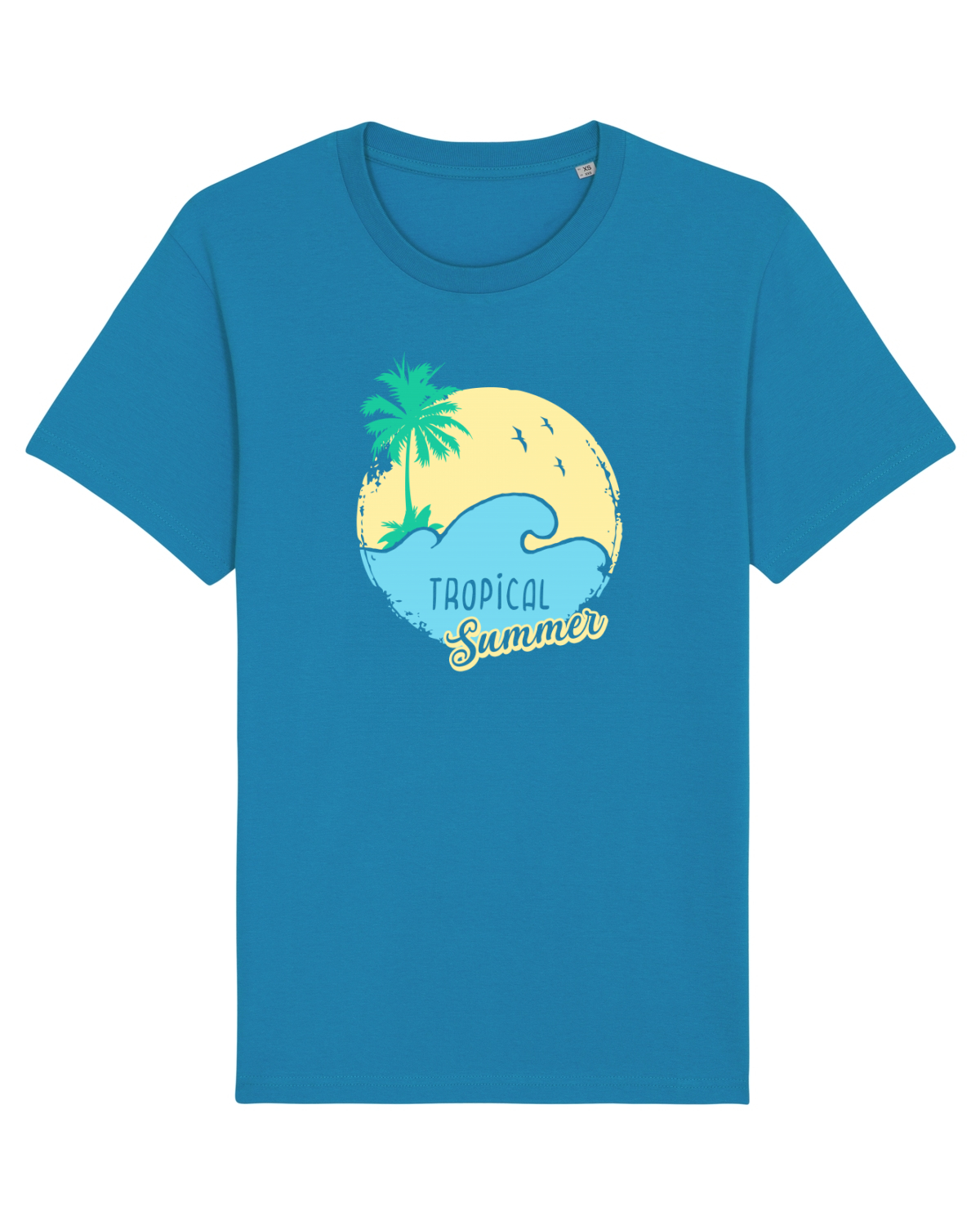 Tricou mânecă scurtă Unisex Rocker Azur