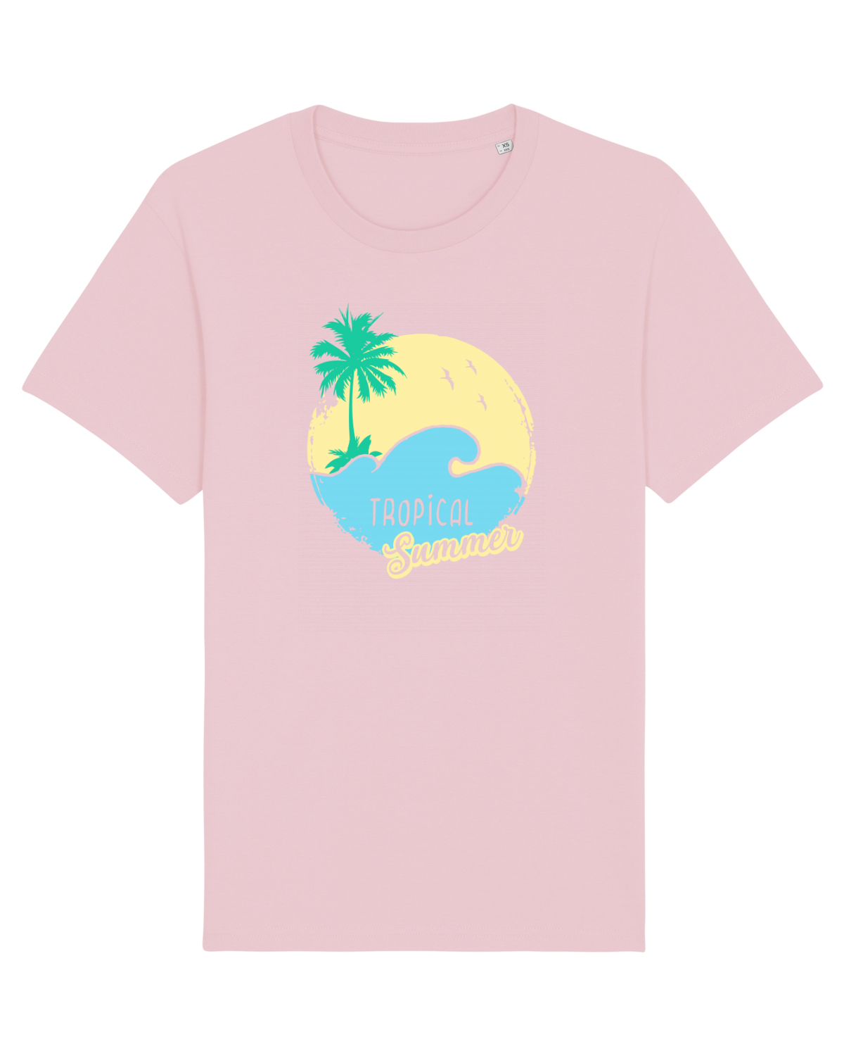 Tricou mânecă scurtă Unisex Rocker Cotton Pink