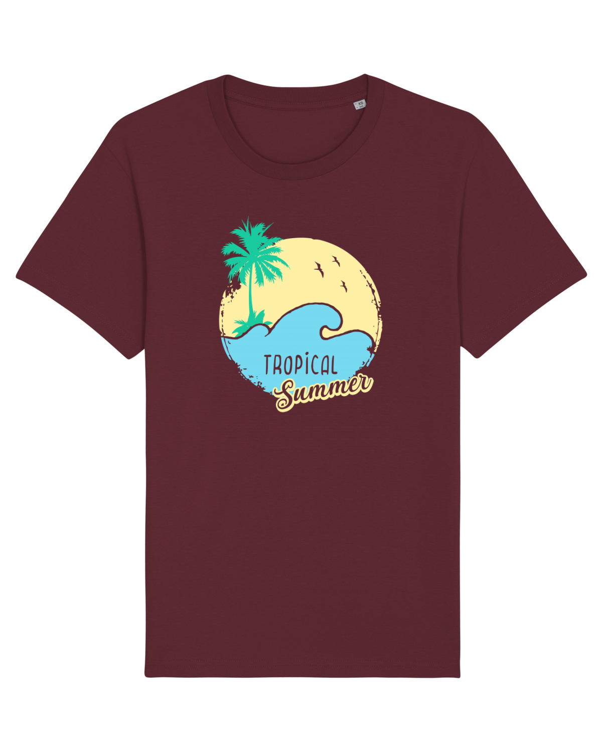 Tricou mânecă scurtă Unisex Rocker Burgundy