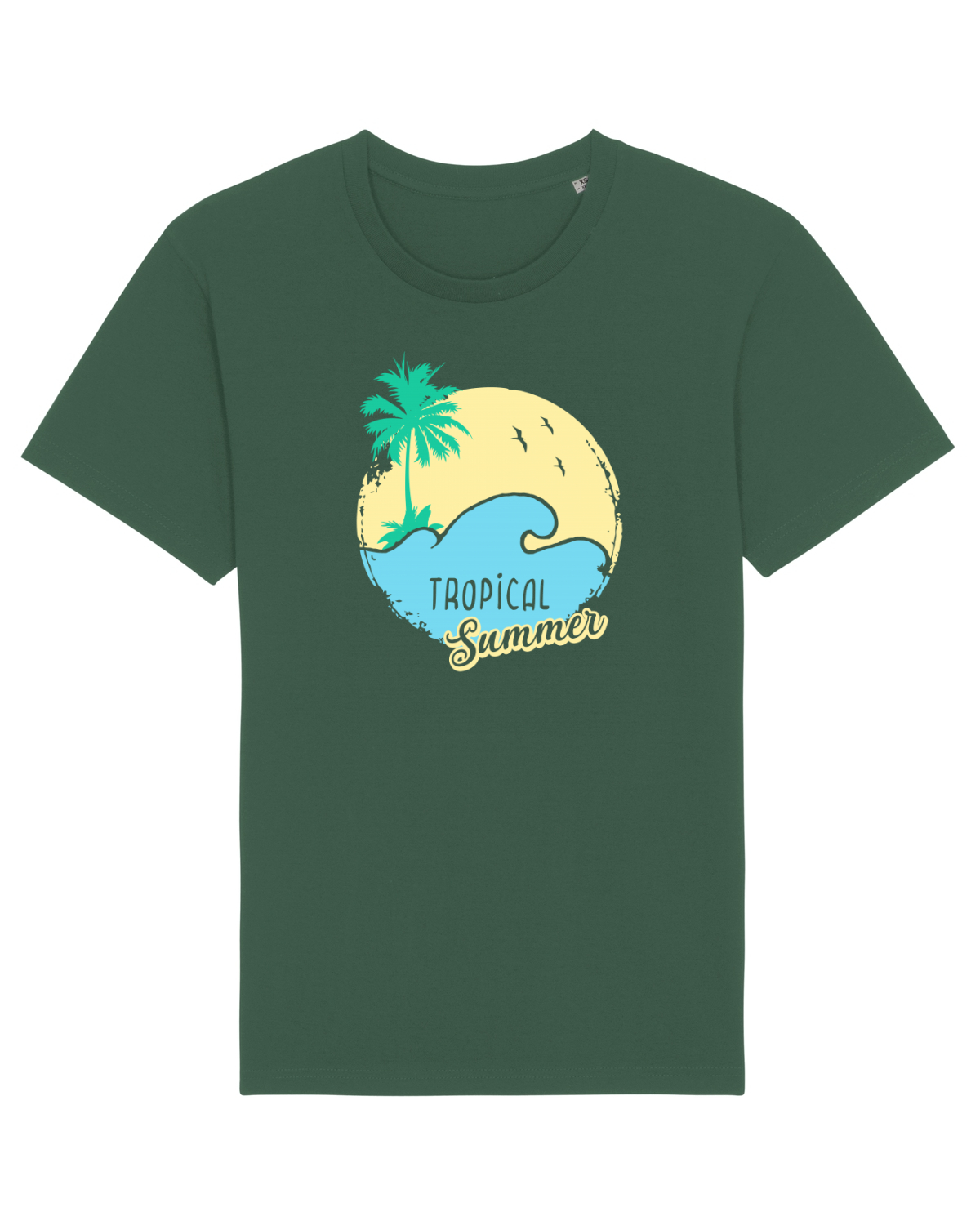 Tricou mânecă scurtă Unisex Rocker Bottle Green