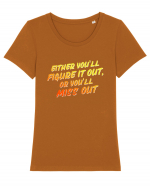 Miss it out Tricou mânecă scurtă guler larg fitted Damă Expresser