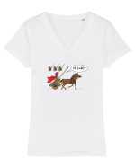 pe CARE Tricou mânecă scurtă guler V Damă Evoker