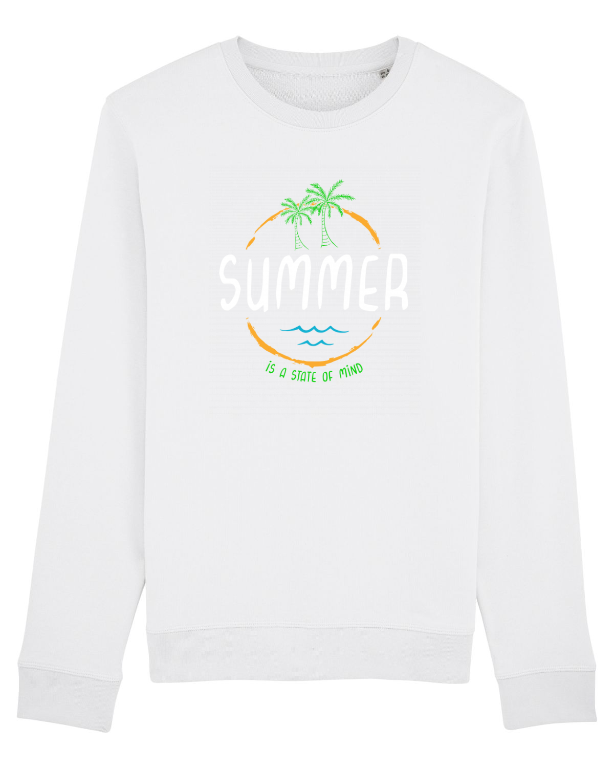 Bluză mânecă lungă Unisex Rise White