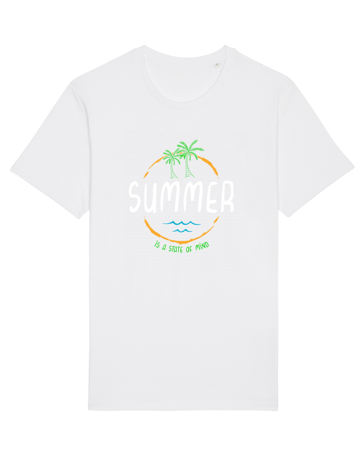 Tricou mânecă scurtă Unisex Rocker White