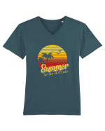 Summer Tricou mânecă scurtă guler V Bărbat Presenter