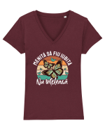Menită să fiu iubită Tricou mânecă scurtă guler V Damă Evoker
