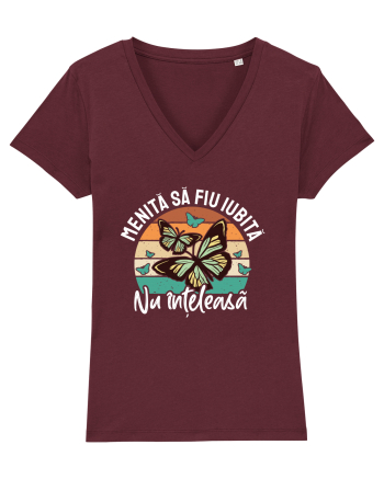 Menită să fiu iubită Burgundy