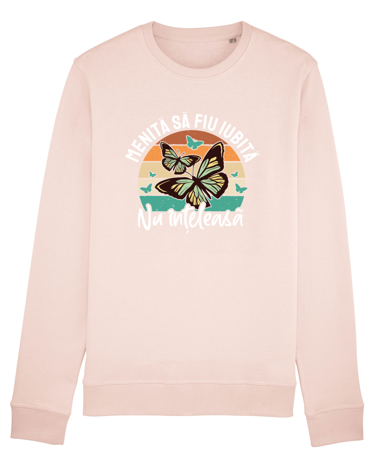 Bluză mânecă lungă Unisex Rise Candy Pink