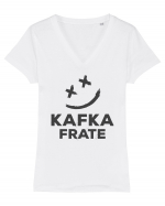 Kafka, frate! Tricou mânecă scurtă guler V Damă Evoker