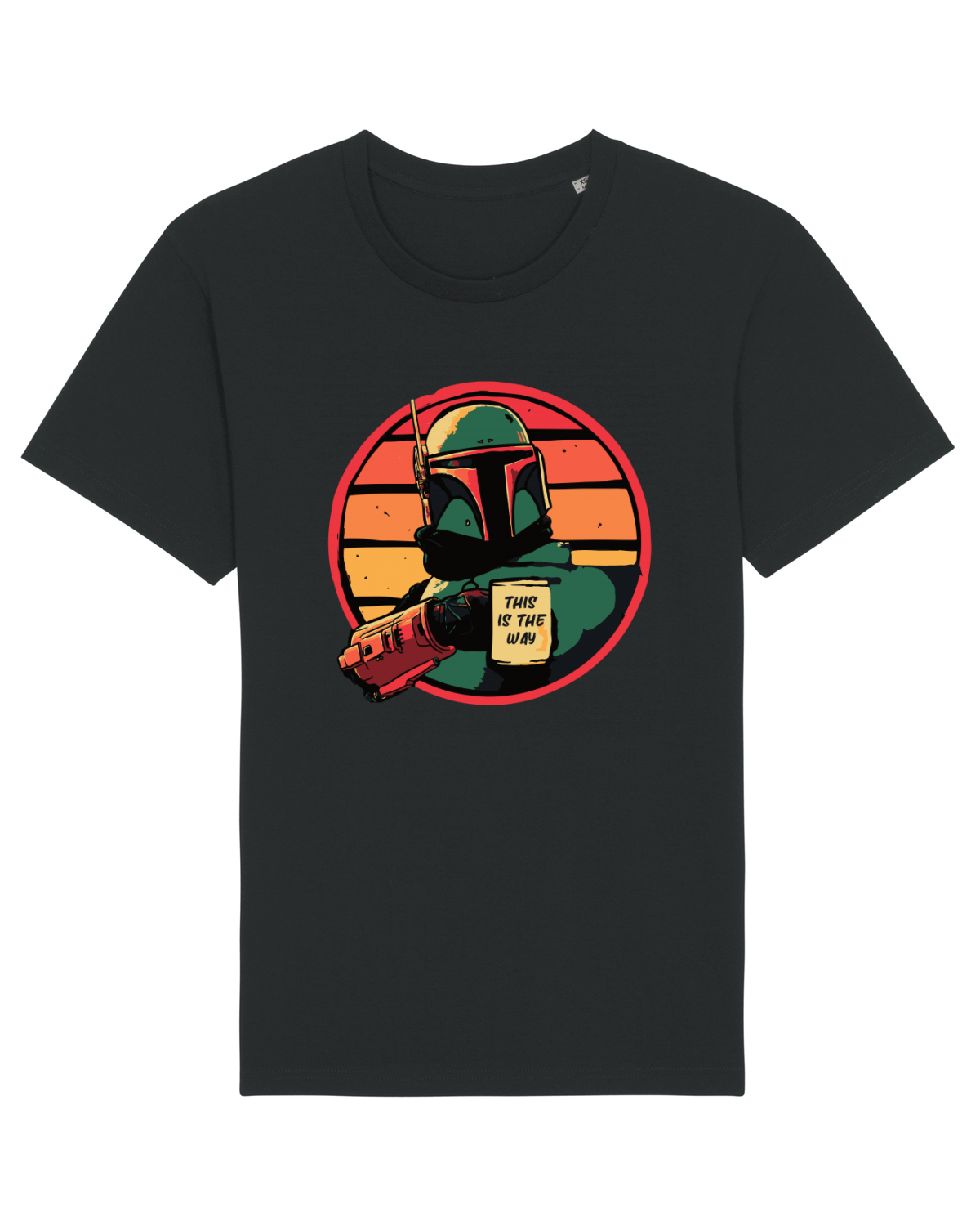 Tricou mânecă scurtă Unisex Rocker Black