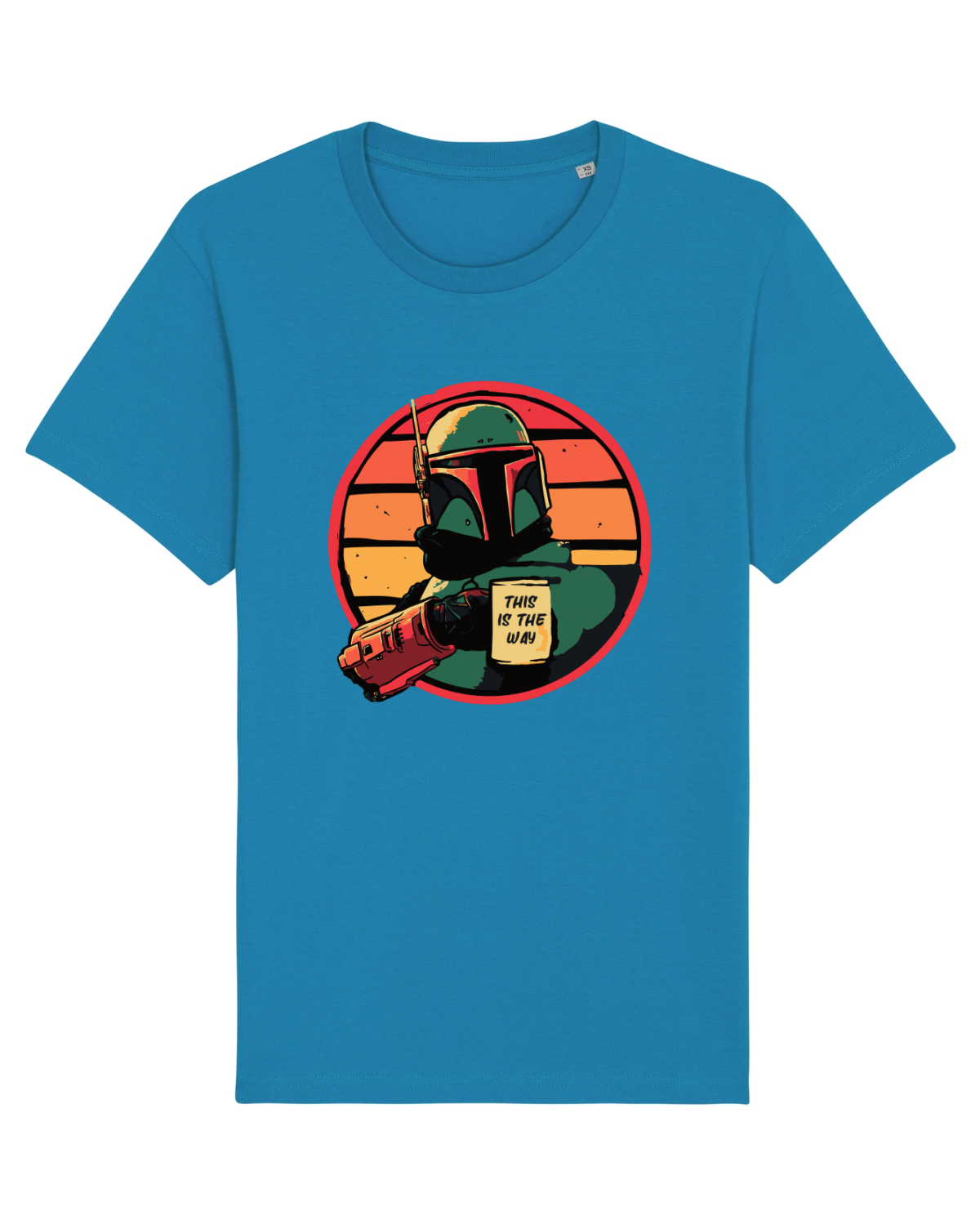 Tricou mânecă scurtă Unisex Rocker Azur