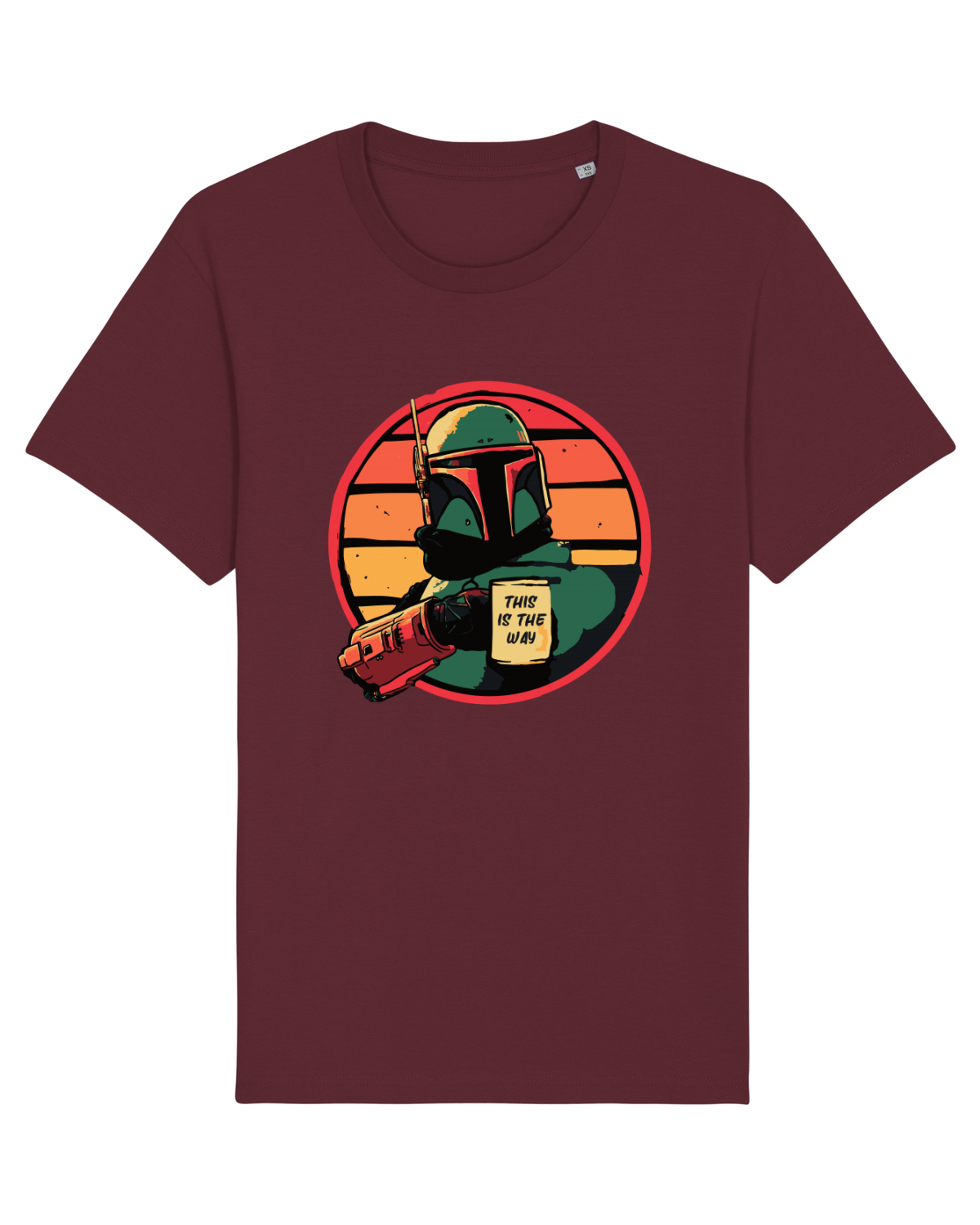 Tricou mânecă scurtă Unisex Rocker Burgundy