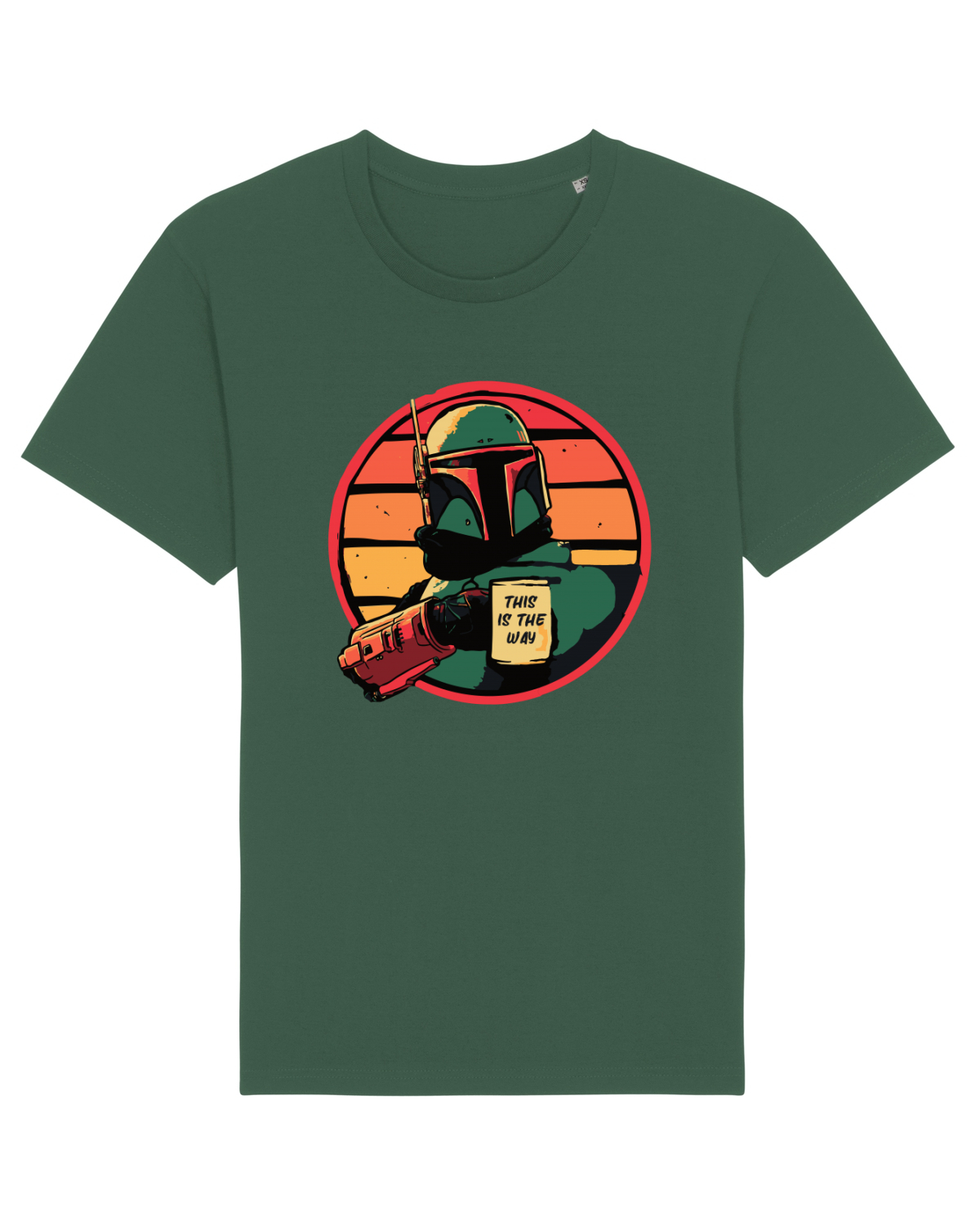 Tricou mânecă scurtă Unisex Rocker Bottle Green