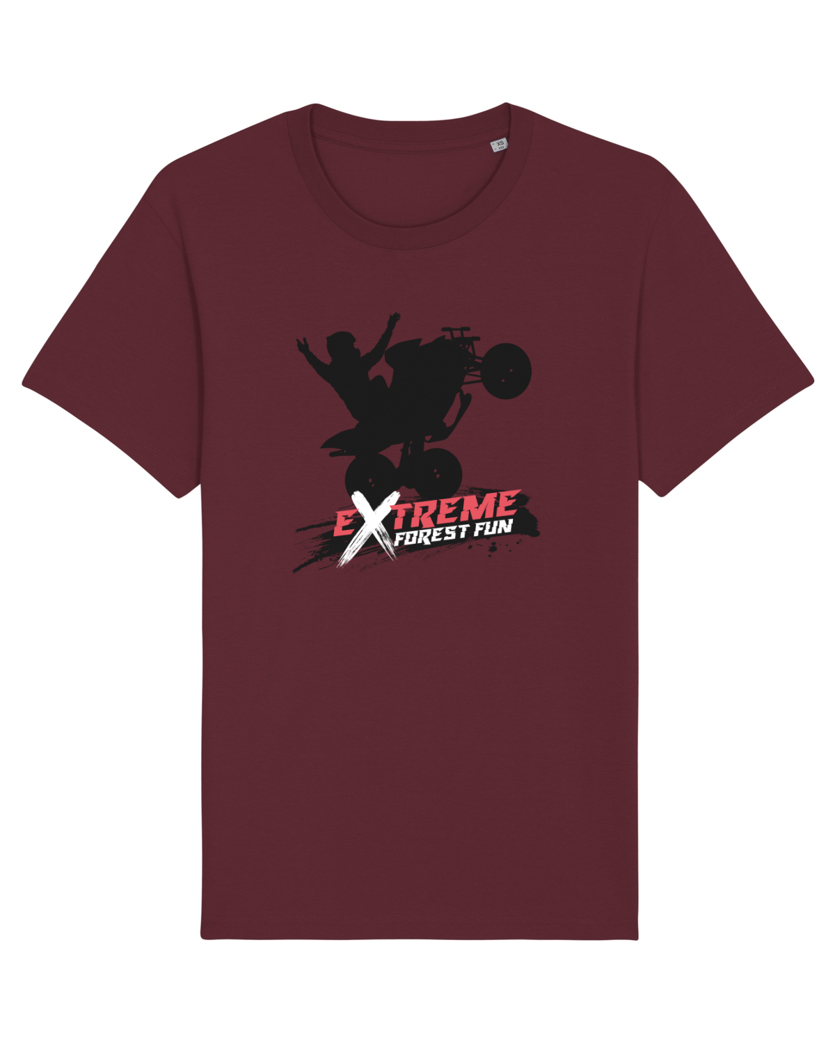 Tricou mânecă scurtă Unisex Rocker Burgundy
