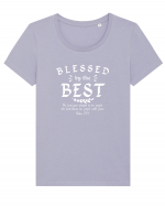 Blesse by the best Tricou mânecă scurtă guler larg fitted Damă Expresser