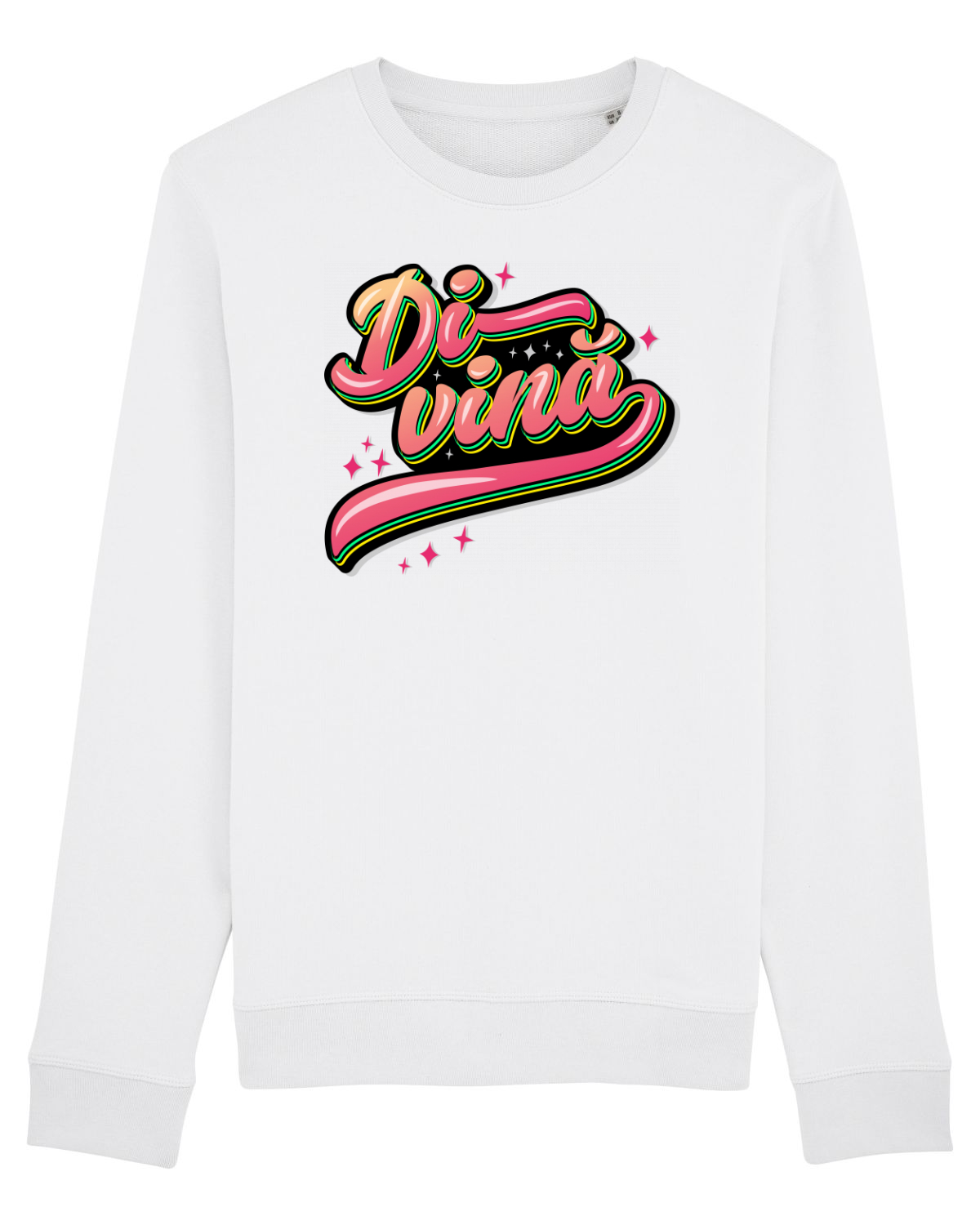 Bluză mânecă lungă Unisex Rise White