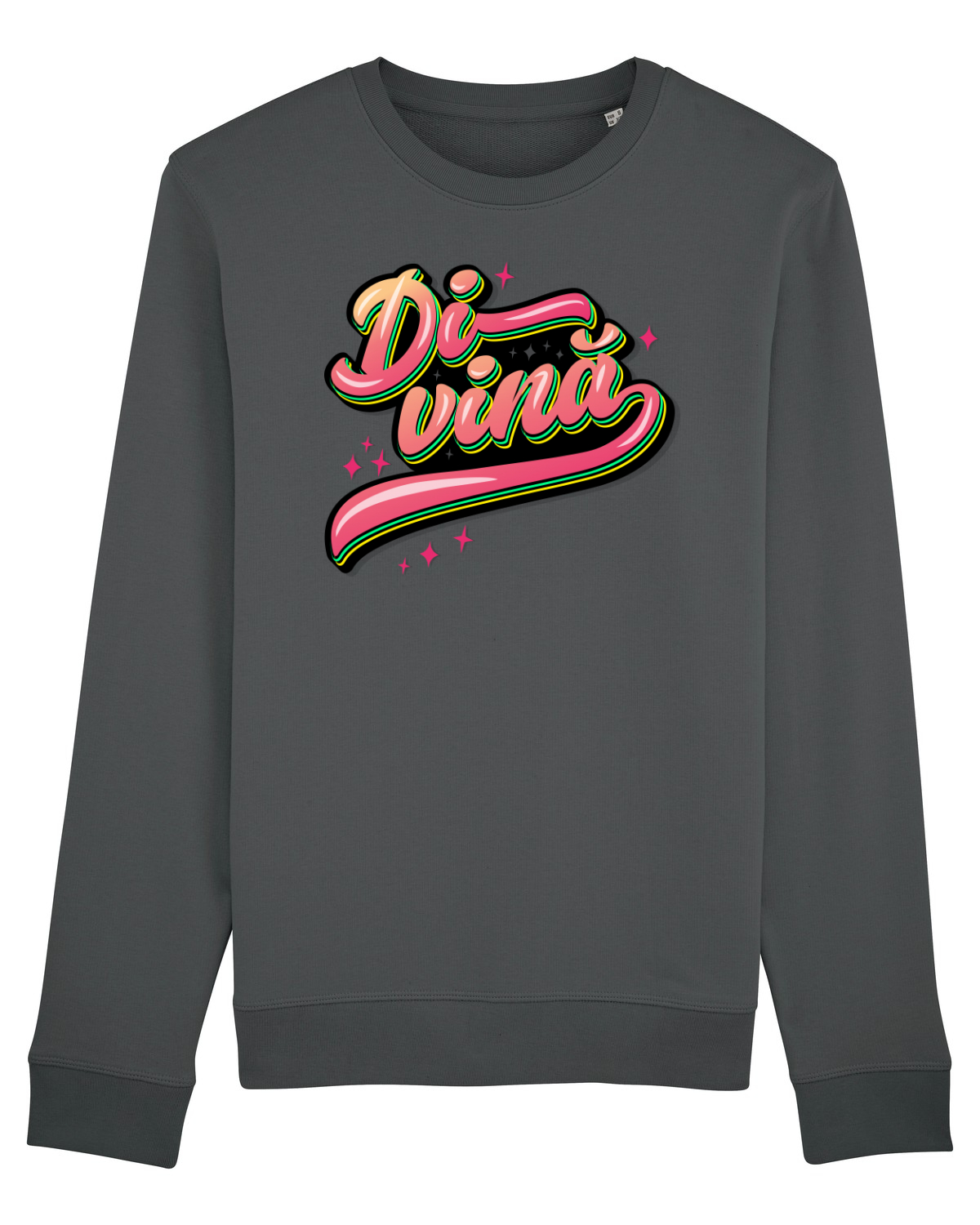 Bluză mânecă lungă Unisex Rise Anthracite
