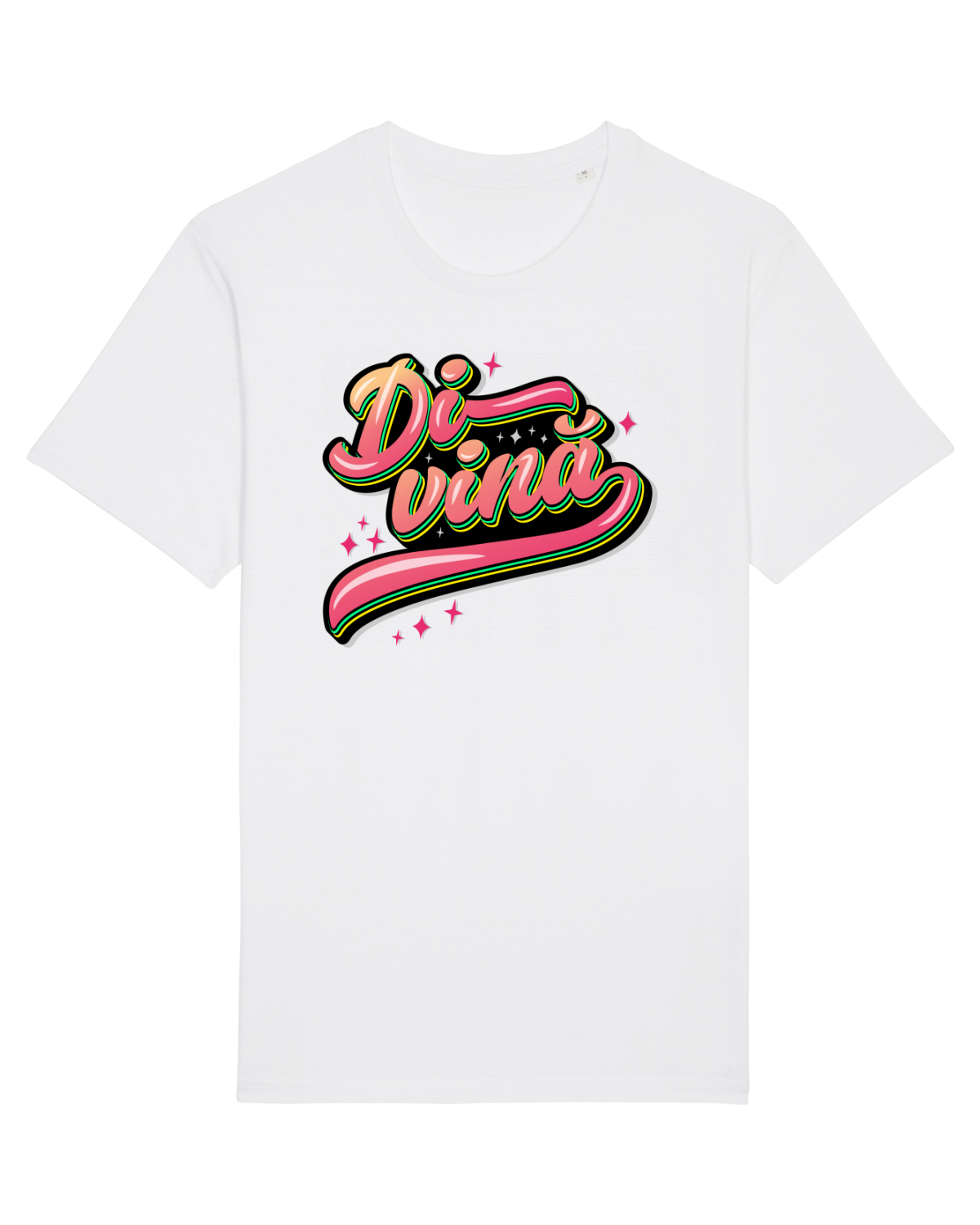 Tricou mânecă scurtă Unisex Rocker White