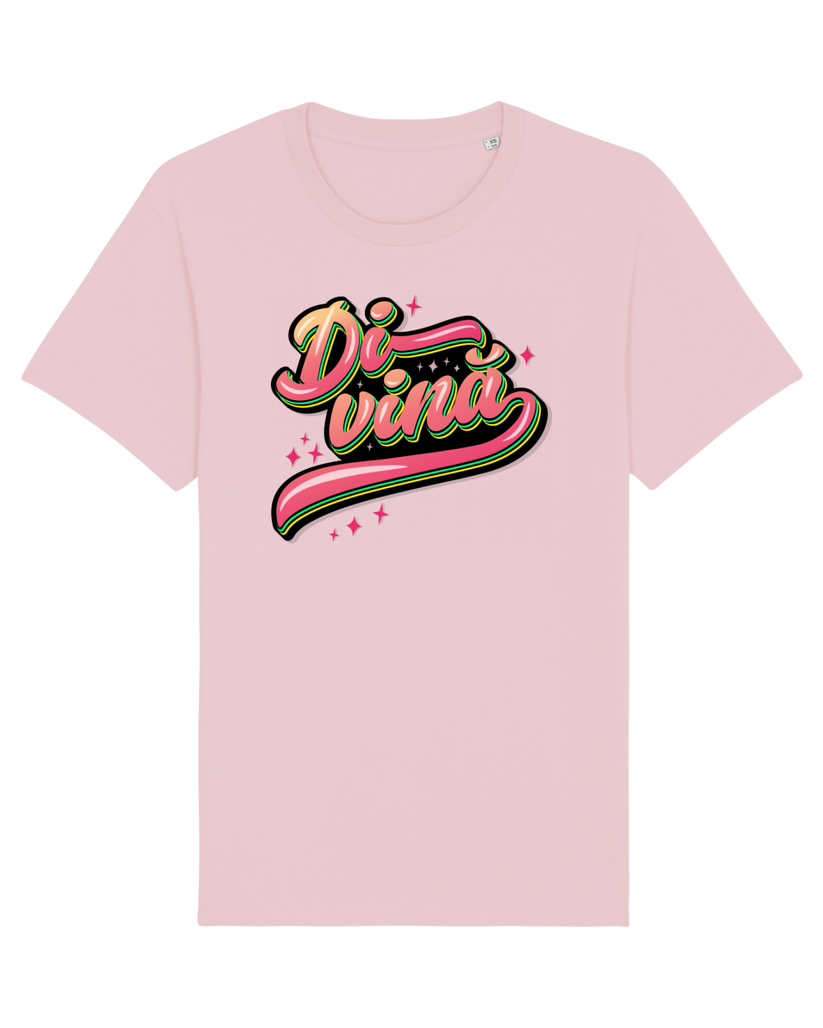 Tricou mânecă scurtă Unisex Rocker Cotton Pink
