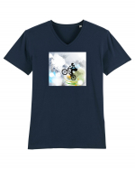 BMX Tricou mânecă scurtă guler V Bărbat Presenter