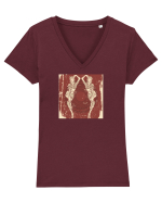 Elf Diva Tricou mânecă scurtă guler V Damă Evoker
