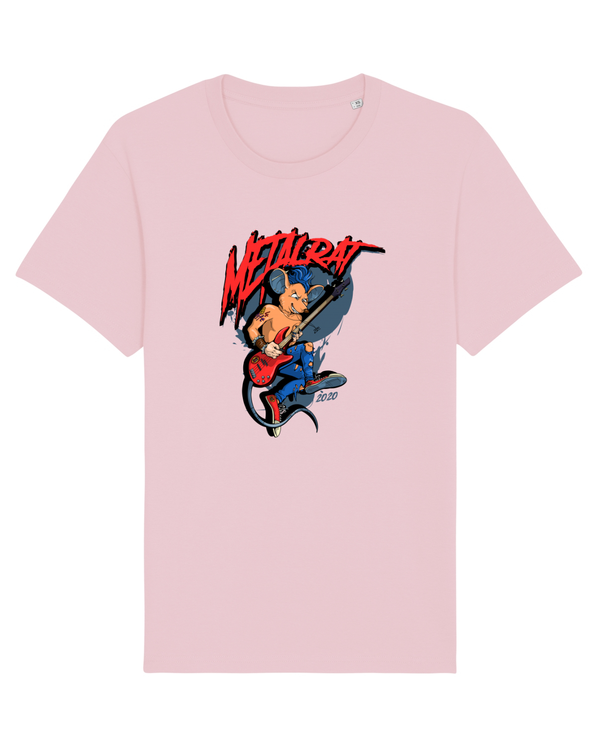 Tricou mânecă scurtă Unisex Rocker Cotton Pink