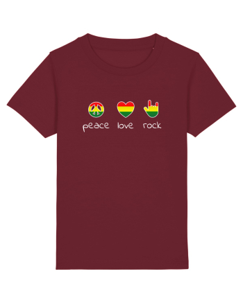 Peace, Rock, Love - Why Not? Burgundy