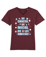 De chichi, de michi, de 3 lei ridichii Tricou mânecă scurtă guler V Bărbat Presenter