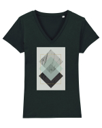 Gold Rectangle Tricou mânecă scurtă guler V Damă Evoker