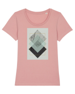 Gold Rectangle Tricou mânecă scurtă guler larg fitted Damă Expresser
