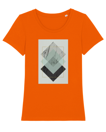 Gold Rectangle Bright Orange