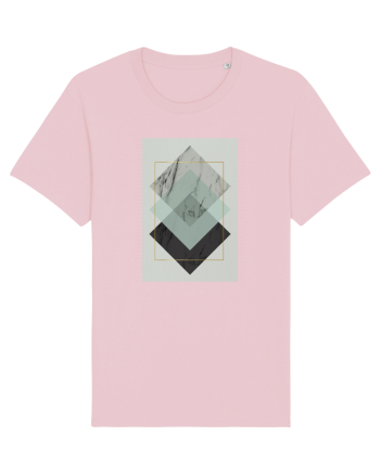 Gold Rectangle Cotton Pink