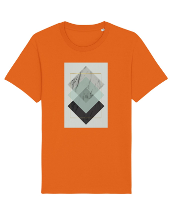 Gold Rectangle Bright Orange