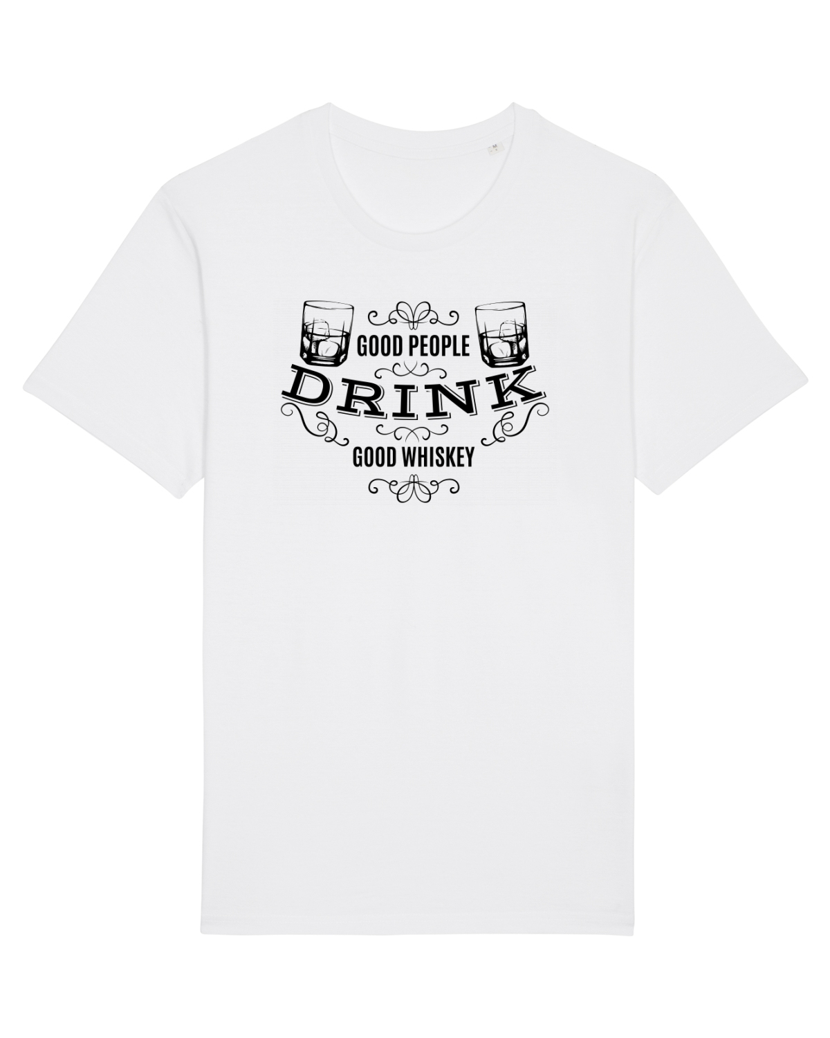 Tricou mânecă scurtă Unisex Rocker White