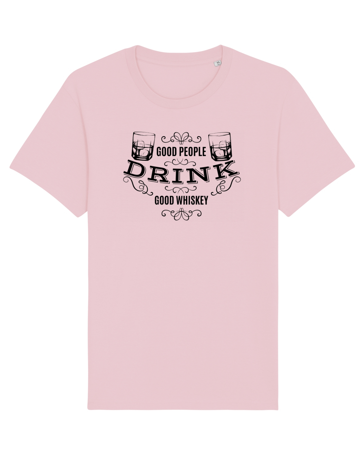 Tricou mânecă scurtă Unisex Rocker Cotton Pink
