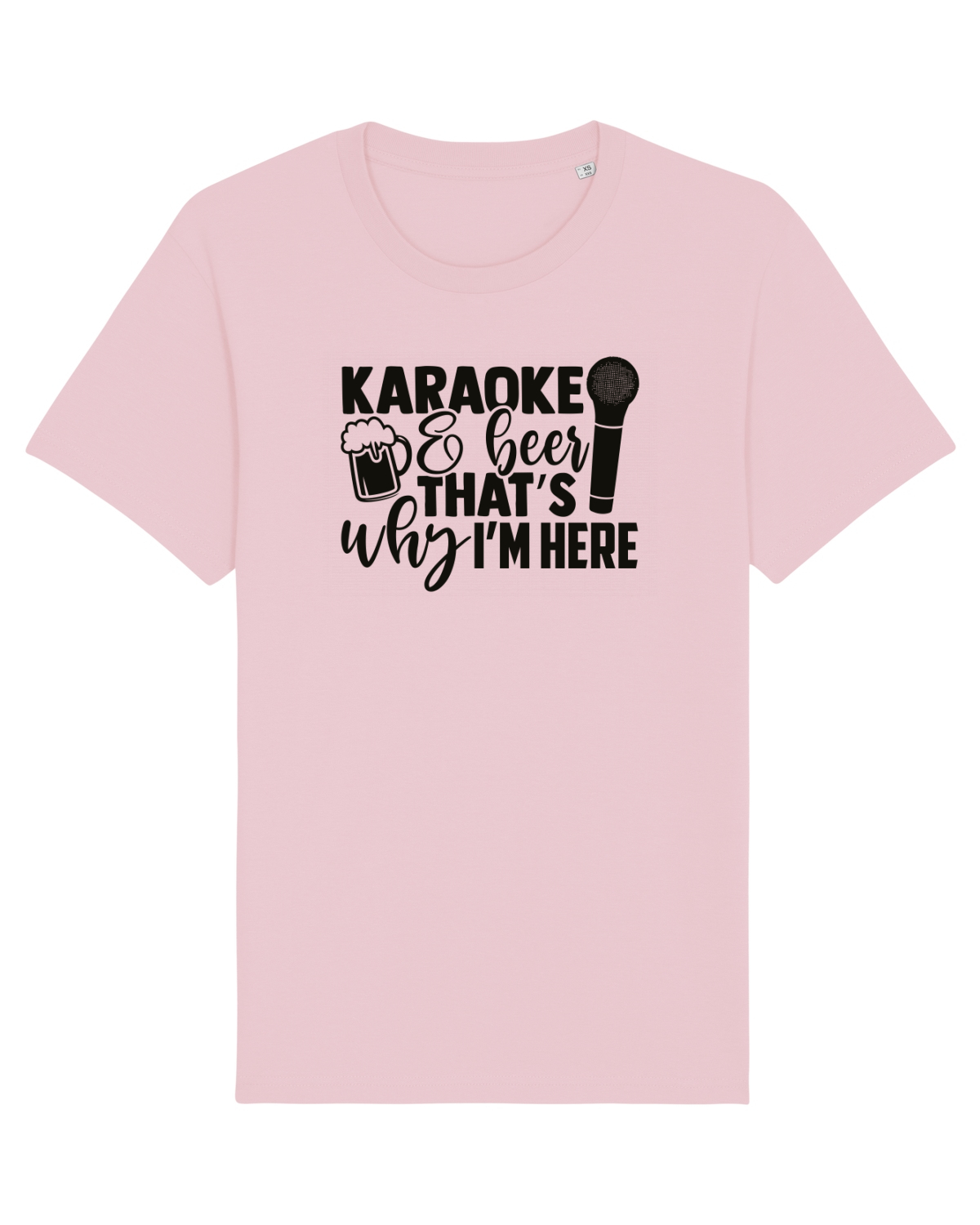 Tricou mânecă scurtă Unisex Rocker Cotton Pink