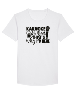 Karaoke And Beer, That's Why I Am Here Tricou mânecă scurtă guler larg Bărbat Skater