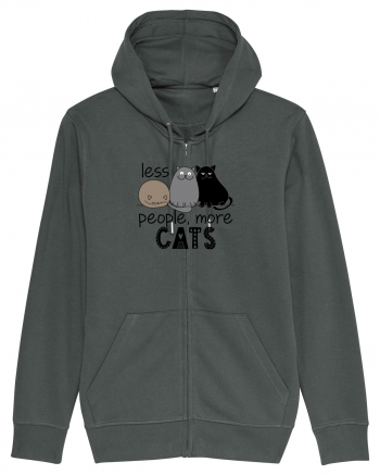 Less People More Cats Anthracite