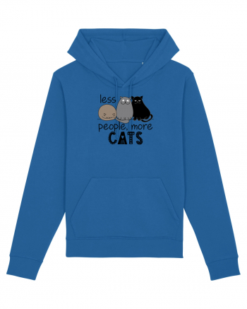 Less People More Cats Royal Blue