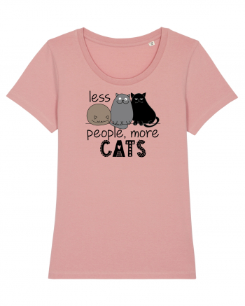 Less People More Cats Canyon Pink