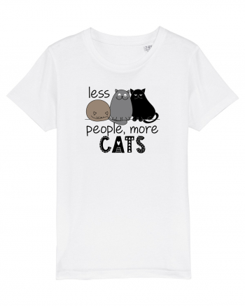 Less People More Cats White